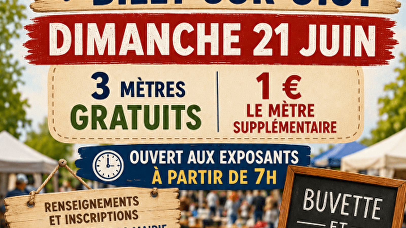 Affiche Vide-grenier Billy-sur-Oisy dimanche 21 juin 2026 (58500)