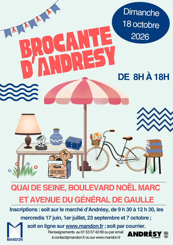 Affiche Brocante d'Andrésy