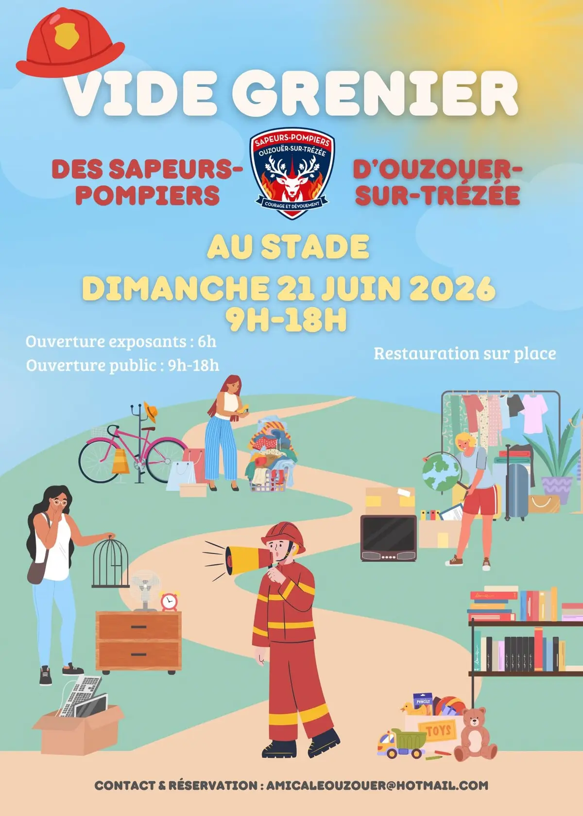 Affiche Vide-grenier Ouzouër-sur-Trézée dimanche 21 juin 2026 (45250)