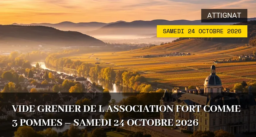 Affiche Vide-grenier Attignat samedi 24 octobre 2026 (01340)