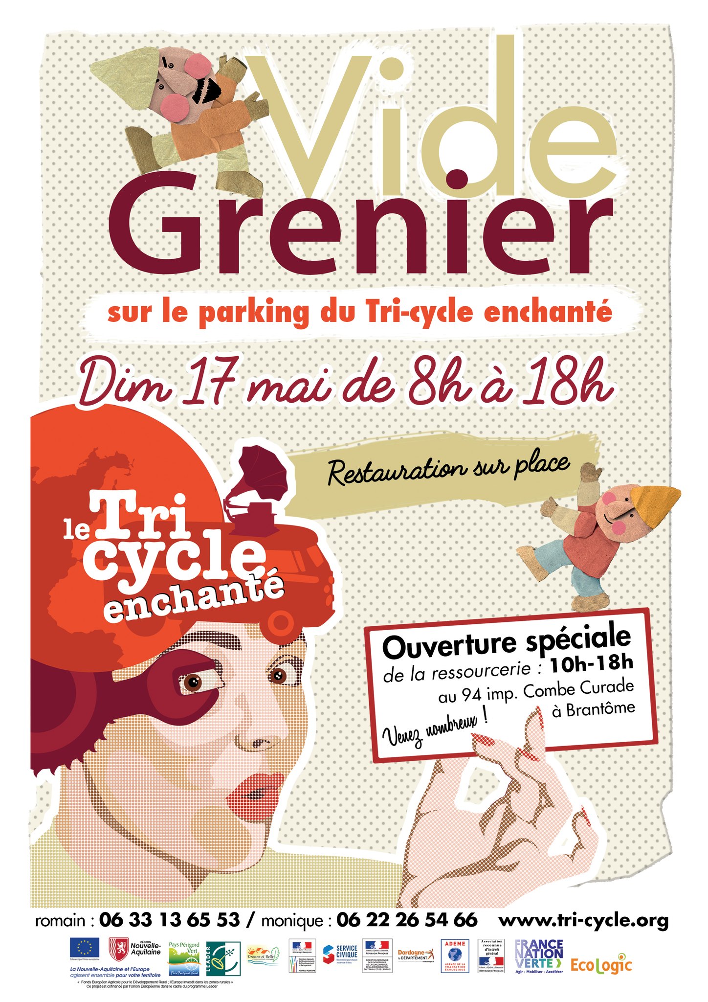 Affiche Vide grenier du Tri-cycle enchanté
