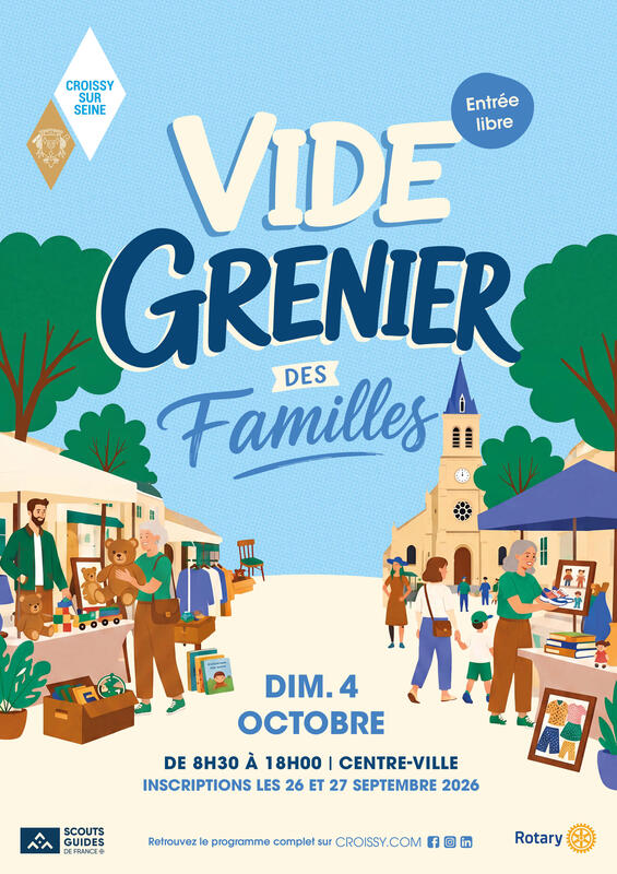Affiche Vide-grenier des familles à Croissy-sur-Seine