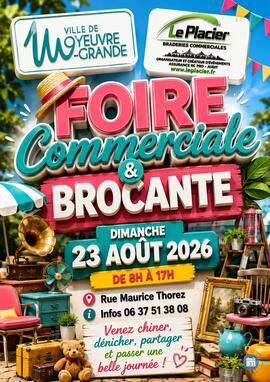 Affiche Foire commerciale et brocante Moyeuvre-Grande dimanche 23 août 2026 (57)