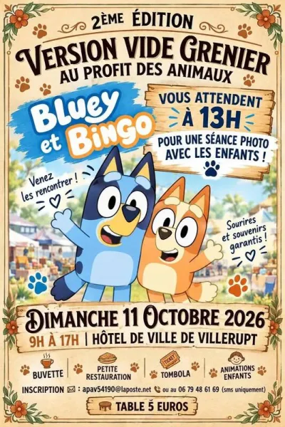 Affiche Vide-grenier au profit des animaux à Villerupt