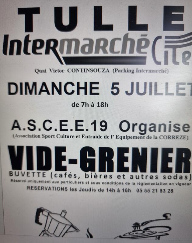 Affiche Vide-grenier Tulle dimanche 5 juillet 2026 (19000)