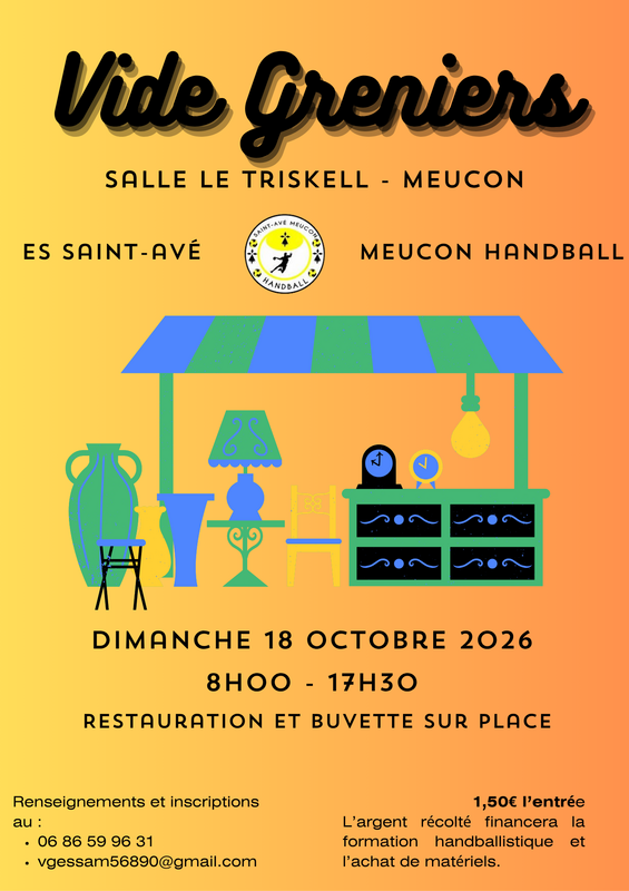 Affiche Vide-greniers du hand à Meucon