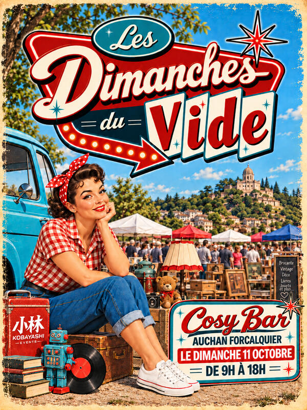 Affiche Les dimanches du vide de Forcalquier