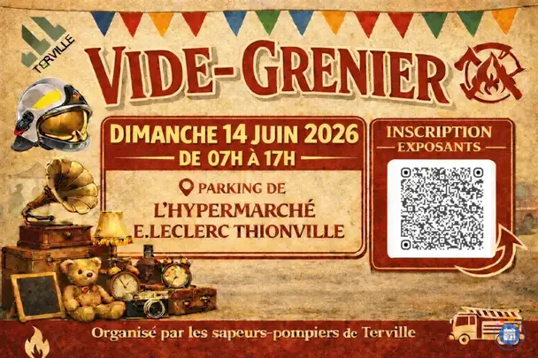 Affiche Vide-grenier Terville dimanche 14 juin 2026 (57180)