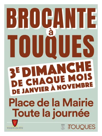 Affiche Brocante mensuelle de Touques