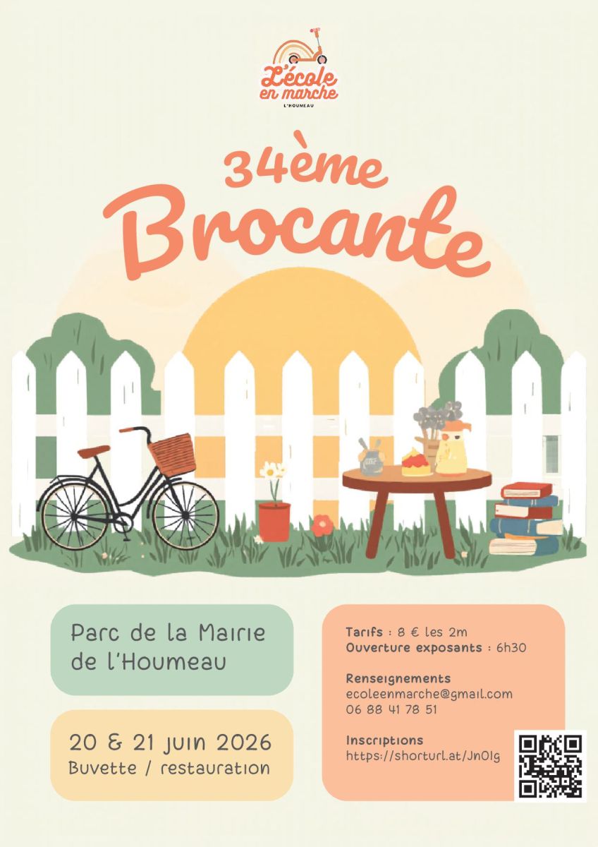 Affiche Brocante L'Houmeau samedi 20 et dimanche 21 juin 2026 (17137)