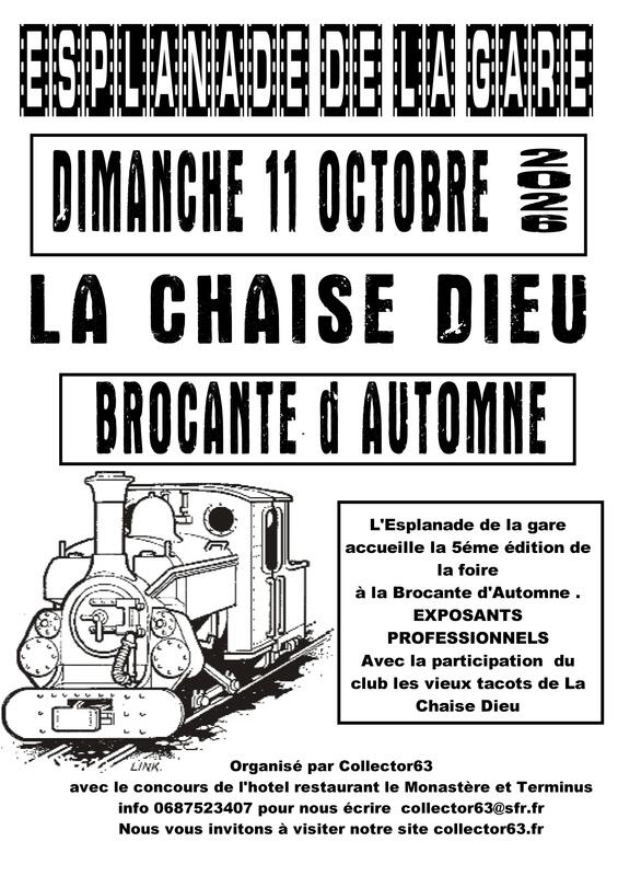 Affiche Brocante d'automne de La Chaise-Dieu
