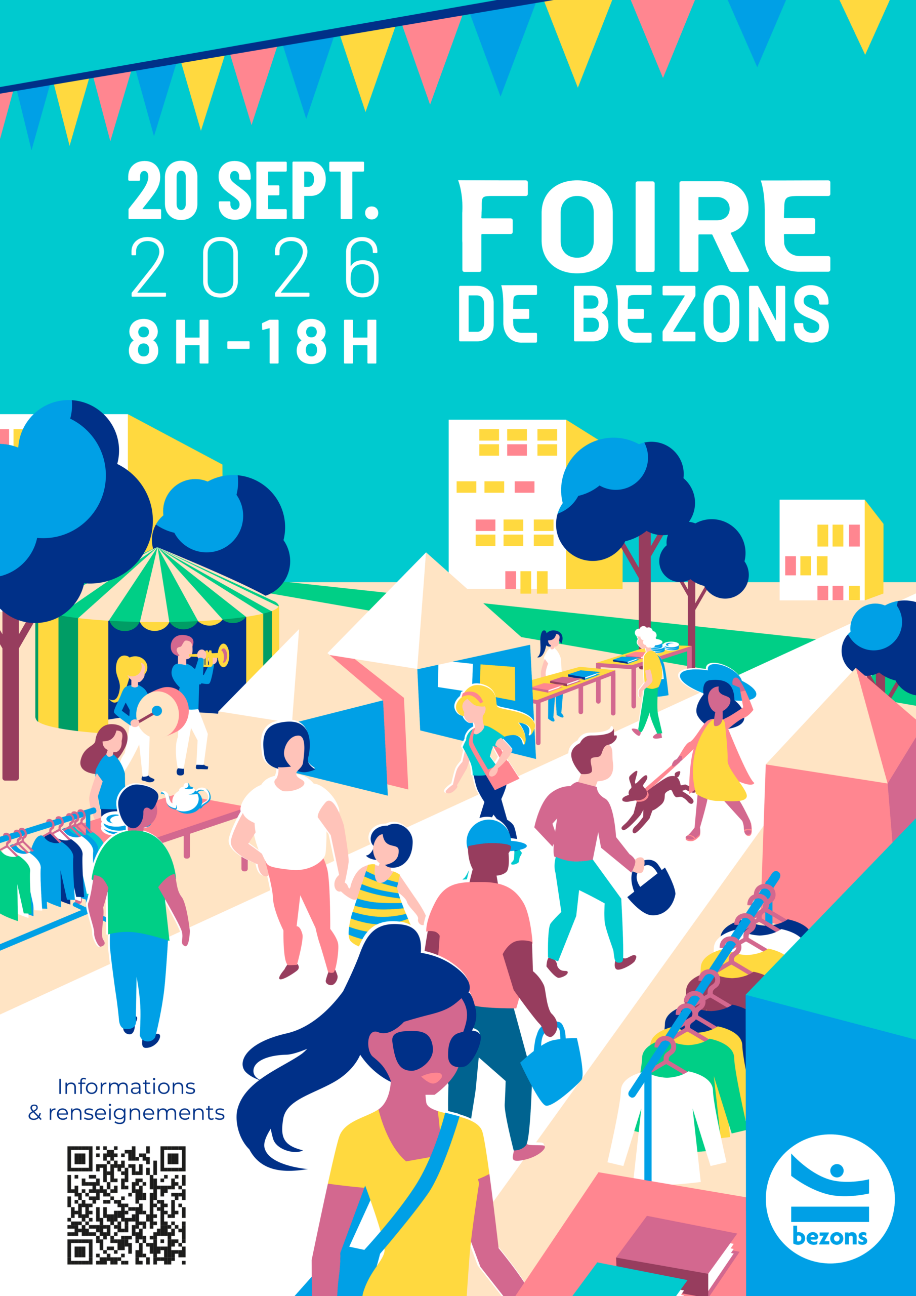Affiche Foire à tout de Bezons dimanche 20 septembre 2026 (95870)