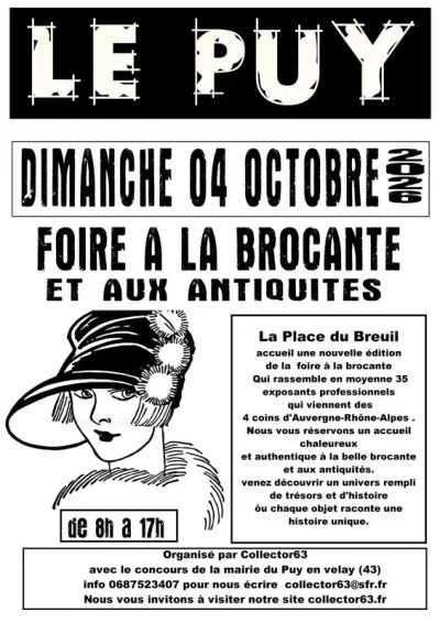 Affiche Foire à la brocante et aux antiquités du Puy-en-Velay