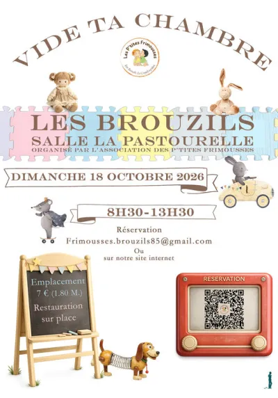 Affiche Vide ta chambre des P'tites Frimousses aux Brouzils