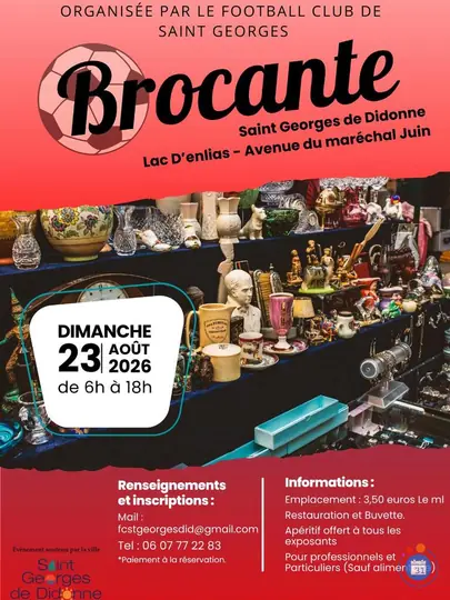Affiche Brocante Saint-Georges-de-Didonne dimanche 23 août 2026 (17110)