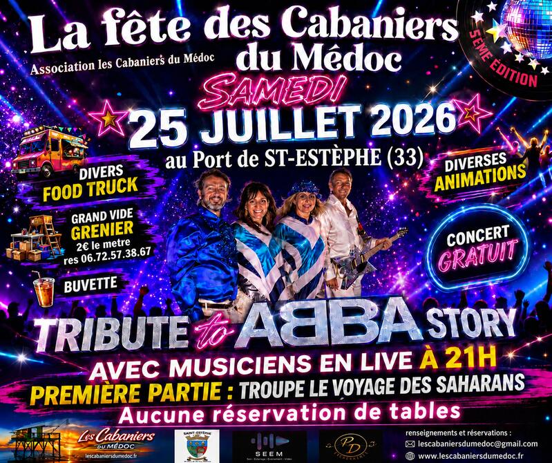 Affiche Grand vide-grenier Saint-Estèphe samedi 25 juillet 2026 (33180)