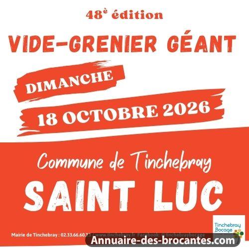 Affiche Vide-grenier géant Tinchebray Saint Luc dimanche 18 octobre 2026 (61)