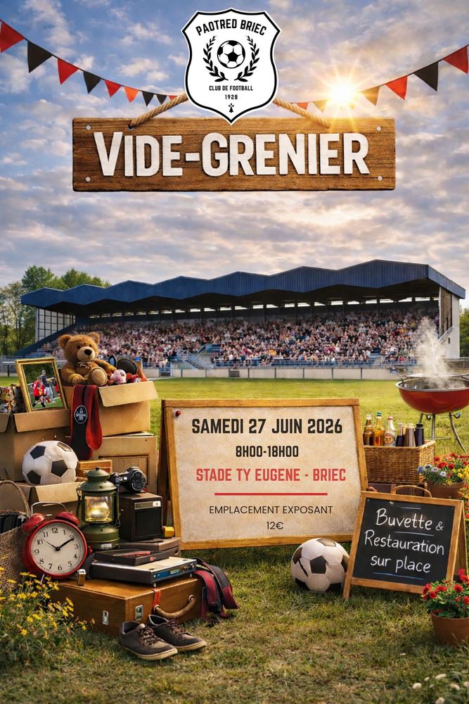 Affiche Vide-grenier Briec samedi 27 juin 2026 (29510)