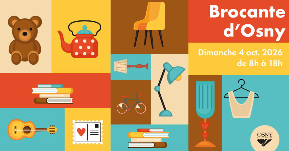 Affiche Brocante Osny dimanche 4 octobre 2026 (95520)