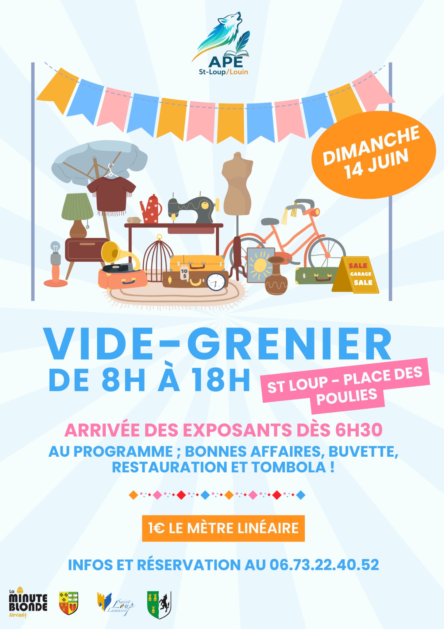 Affiche Vide-grenier Saint-Loup-Lamairé dimanche 14 juin 2026 (79600)