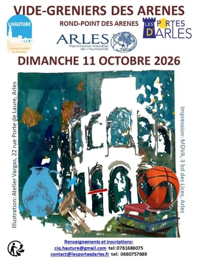 Affiche Vide-greniers des Arènes à Arles