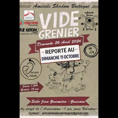 Affiche Vide-grenier de l'Amicale Shadow Bretagne à Gouesnou