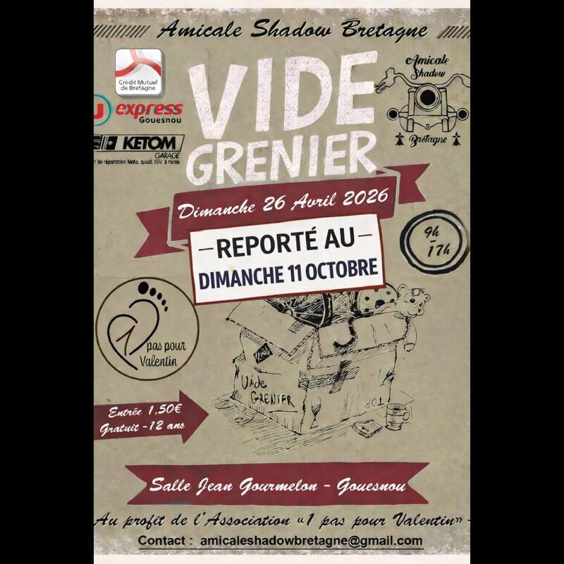 Affiche Vide-grenier Gouesnou dimanche 11 octobre 2026 (29850)