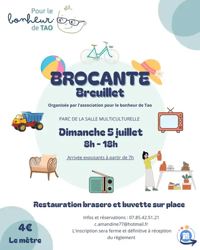 Affiche Brocante Breuillet dimanche 5 juillet 2026 (17920)