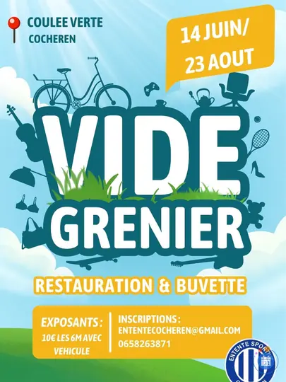 Affiche Vide-grenier Cocheren dimanche 23 août 2026 (57800)