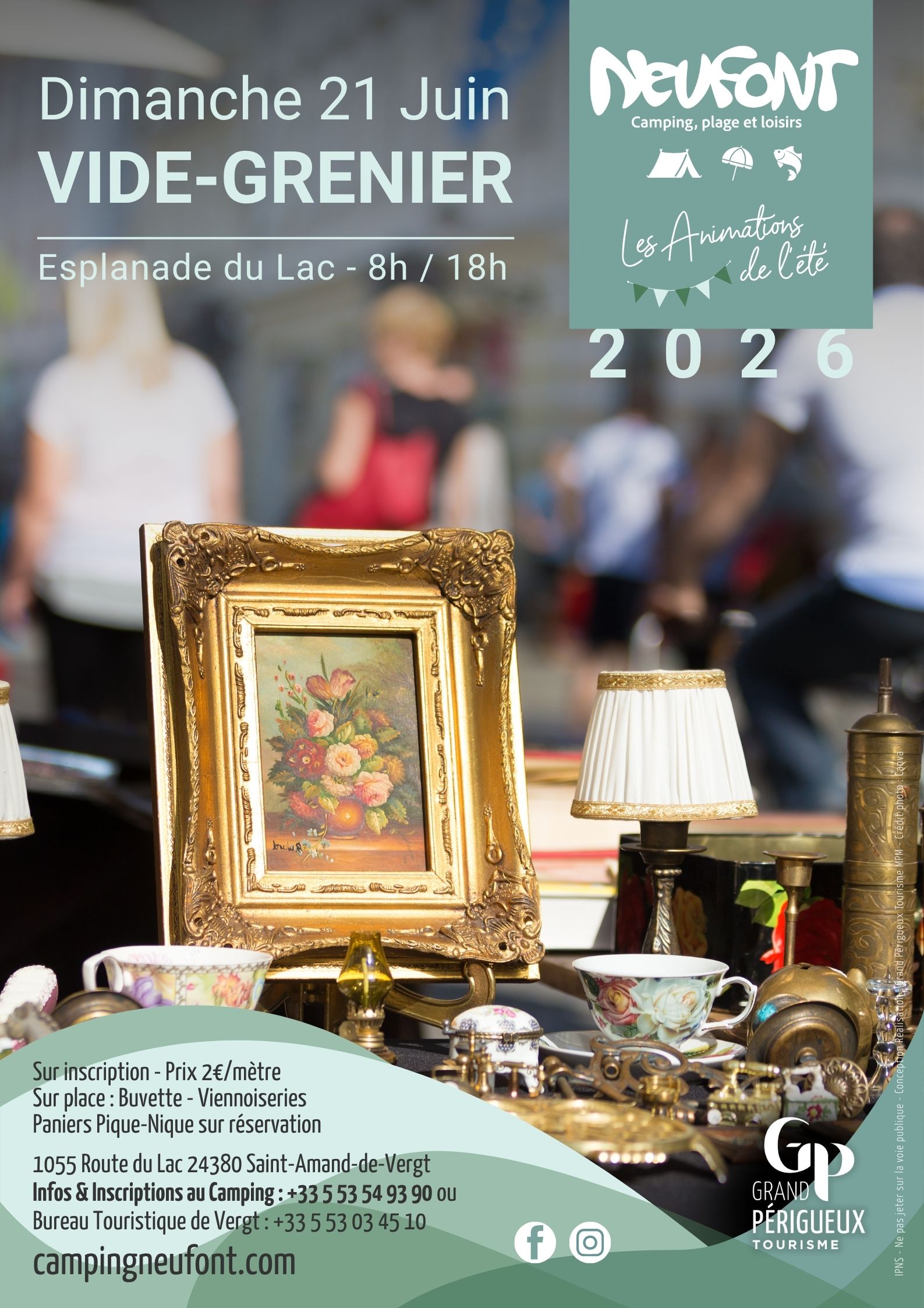 Affiche Vide-grenier de Saint-Amand-de-Vergt dimanche 21 juin 2026 (24380)