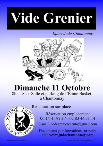 Affiche Vide-grenier de l'Épine Judo à Chantonnay