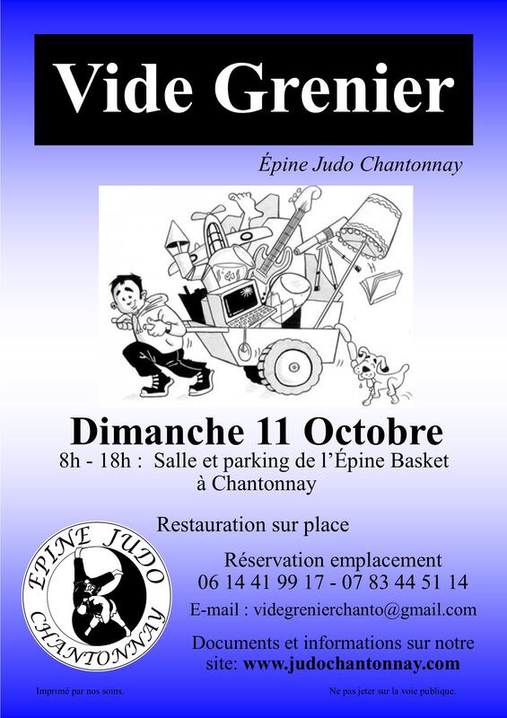 Affiche Vide-grenier de l'Épine Judo à Chantonnay