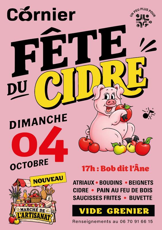 Affiche Fête du cidre et vide-grenier de Cornier