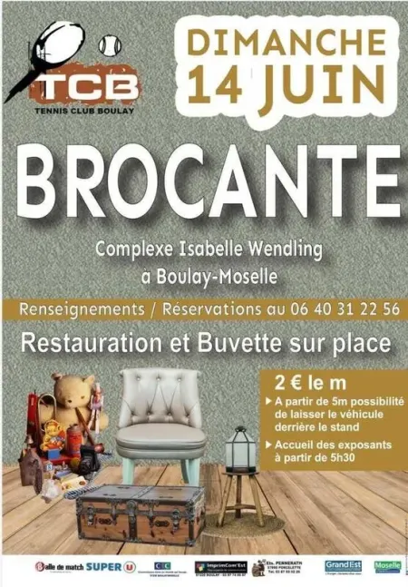 Affiche Brocante Boulay-Moselle dimanche 14 juin 2026 (57220)