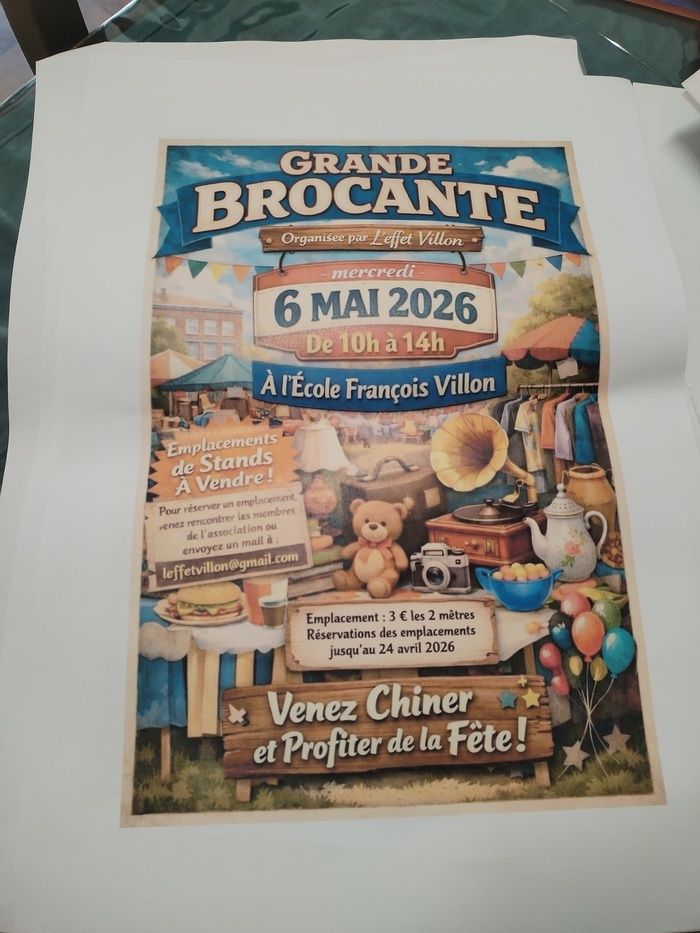 Affiche Braderie brocante Piennes samedi 13 juin 2026 (54490)