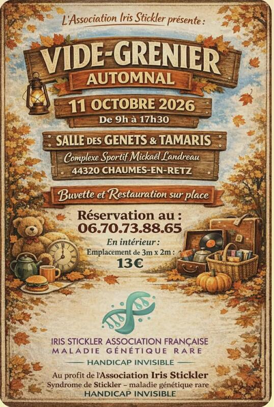 Affiche Vide-grenier automnal d'Iris Stickler à Chaumes-en-Retz