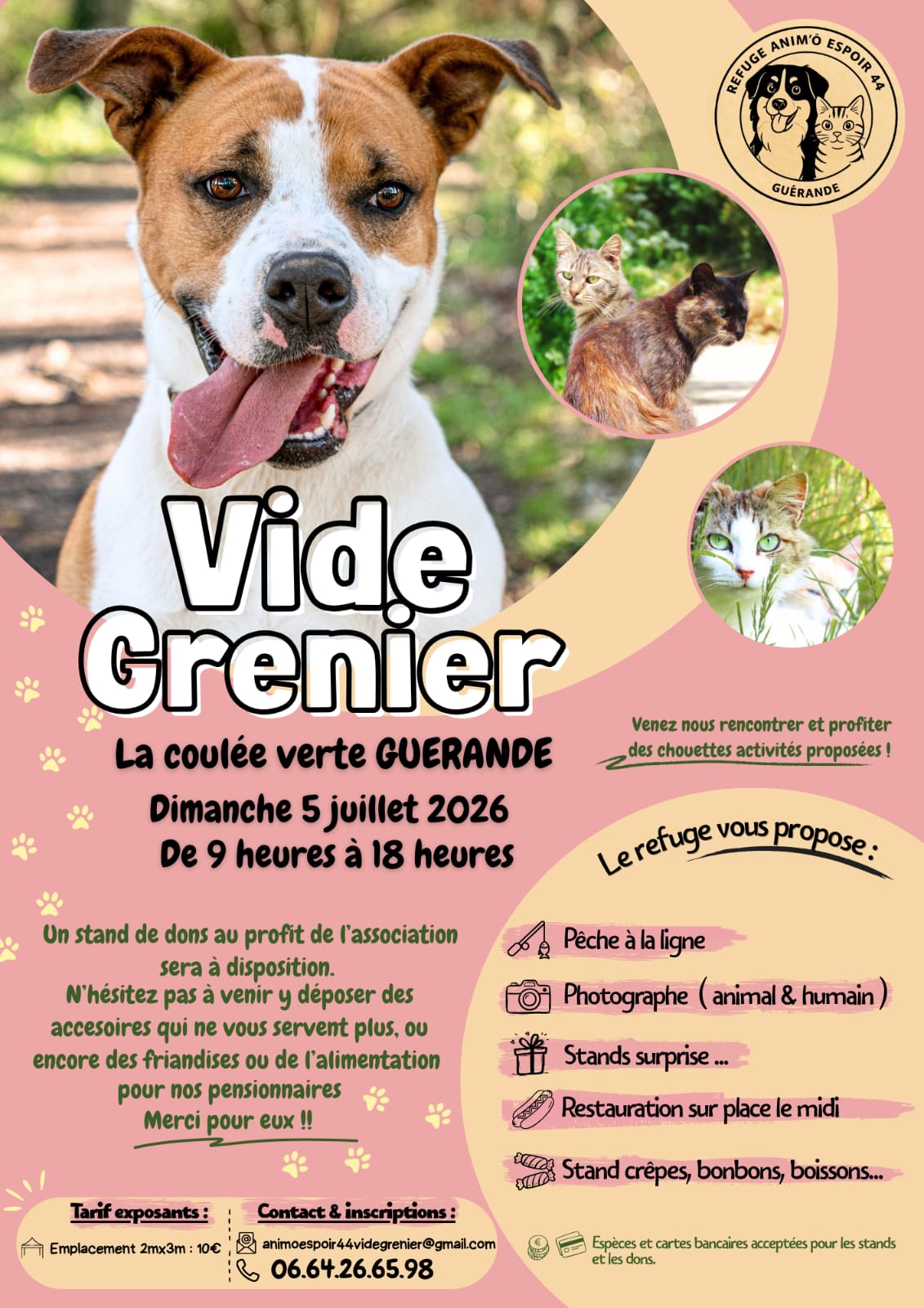 Affiche Vide-greniers solidaire à Guérande (44350) - 5 juillet 2026