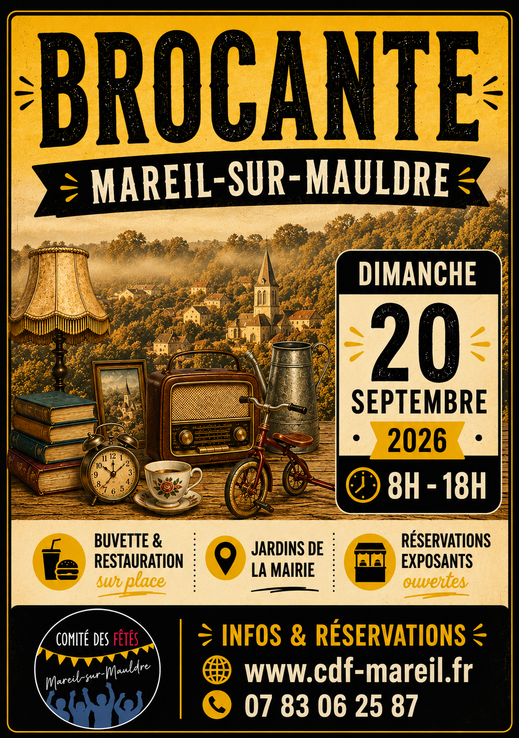 Affiche Brocante Mareil-sur-Mauldre dimanche 20 septembre 2026 (78124)
