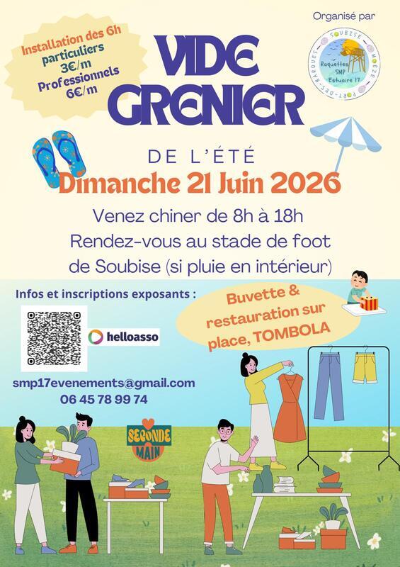 Affiche Vide-grenier Soubise dimanche 21 juin 2026 (17780)