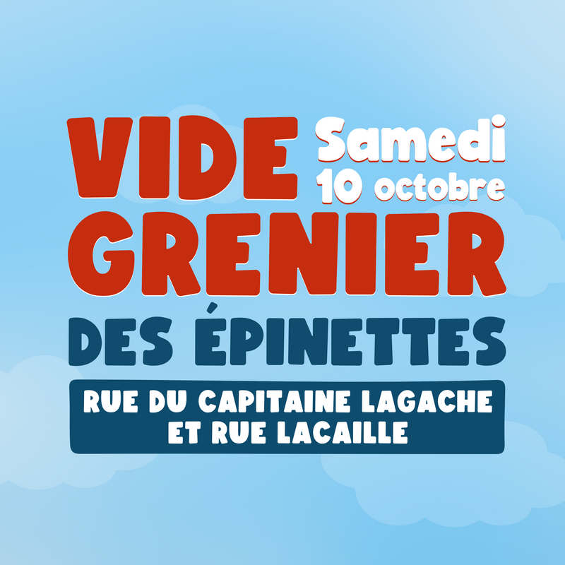 Affiche Vide-grenier des Épinettes à Paris 17e