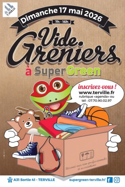 Affiche Vide-greniers Terville Super Green dimanche 17 mai 2026 (57180 Moselle)