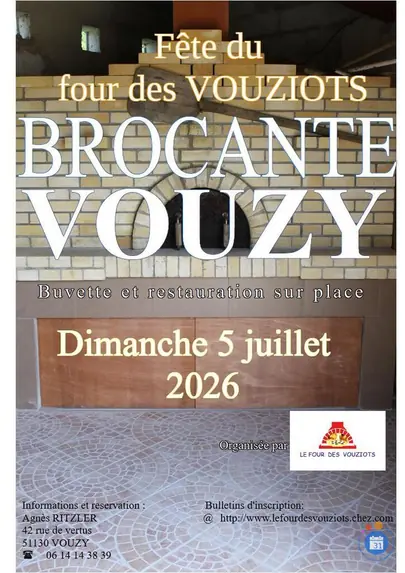 Affiche Brocante Vouzy dimanche 5 juillet 2026 (51130)