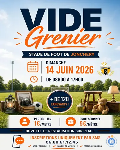 Affiche Vide-grenier Jonchery dimanche 14 juin 2026 (52000)