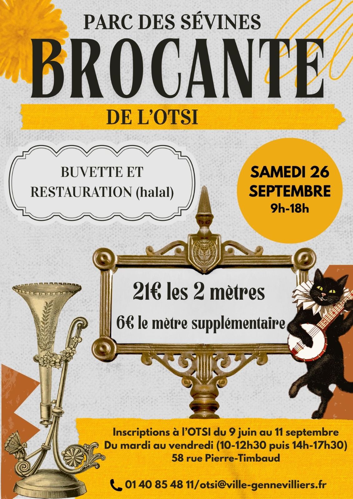 Affiche Brocante Gennevilliers samedi 26 septembre 2026 (92230)