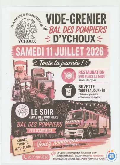 Affiche Vide-grenier Ychoux samedi 11 juillet 2026 (40160)