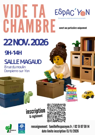 Affiche Vide ta chambre d'Espac'Yon à Dompierre-sur-Yon