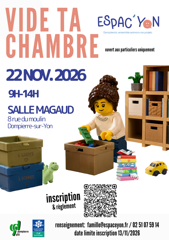 Affiche Vide ta chambre d'Espac'Yon à Dompierre-sur-Yon
