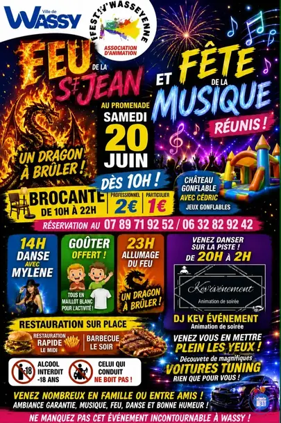 Affiche Brocante Wassy samedi 20 juin 2026 (52130)