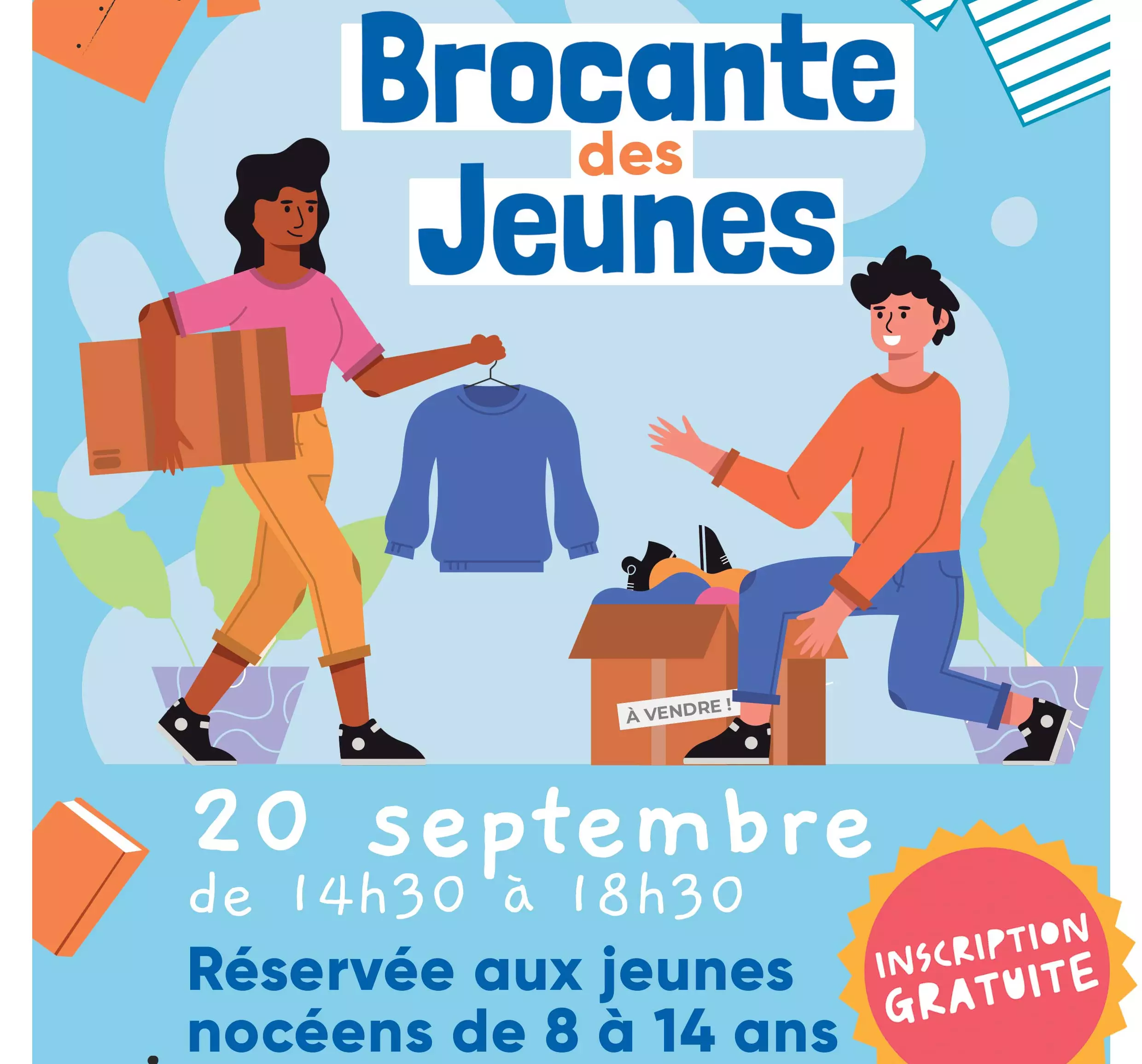 Affiche Brocante des jeunes Neuilly-Plaisance dimanche 20 septembre 2026 (93360)