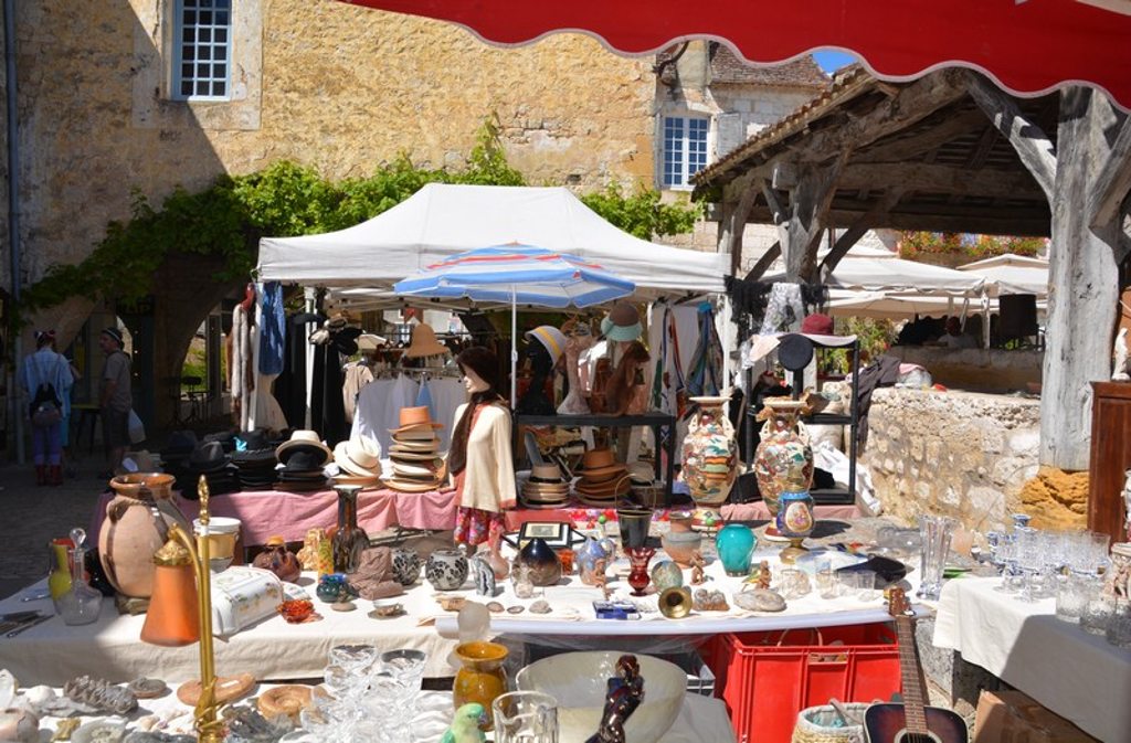 Affiche Brocante Monpazier dimanche 12 juillet 2026 (24540)